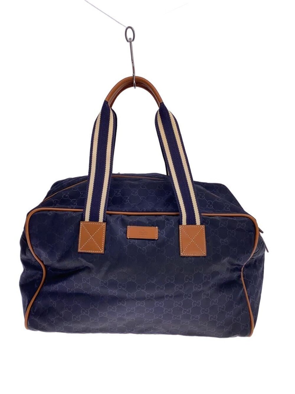 Gucci Boston Bag Navy Blue All over